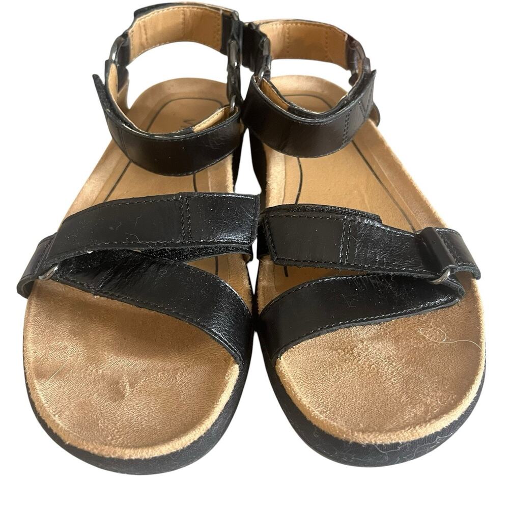 VIONIC Kayan Women's 8 Black Orthotic Backstrap Sport Comfort Sandals MSRP $125 - Picture 3 of 12